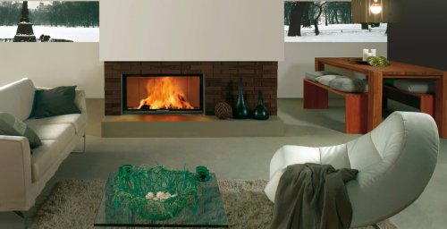 [65288] DRU - Varia Bh-4S RLU, D=250, chamotte noir, cadre massif à 4 côtés