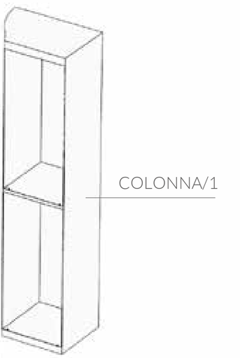 [COLONNA/1] Colonne range-bûche noir pour le botero T-WIN