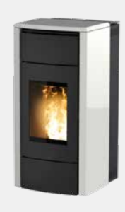 [BRERA/24KW/AC/SS/A1]  Jolly Mec - BRERA Habillage acier et top céramique Blanc Crème
