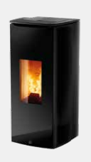[ODETTE/1/8KW/C/2]  Jolly Mec -  ODETTE SORTIE FUMÉES SUPÉRIEURE CONCENTRIQUE - Verre Trempé Noir