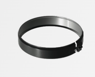 [4017015-NSAT] Collier d'union Ø 150 SW inox noir