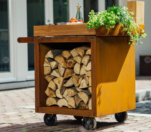 [MP-65-PRO-TW] OFYR- Mise en Place Table Corten 65 PRO Bois de teck