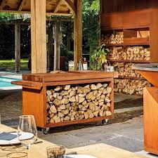 [MP-135-PRO-TW] OFYR Mise en Place Table Corten 135 PRO Bois de teck