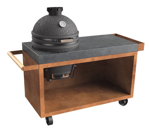 [O-K-T-135-PRO-CC-TB] OFYR - Kamado Table Corten 135 PRO Béton The Bastard