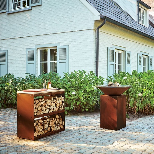 [WS-D] OFYR Wood Storage Corten Dressoir