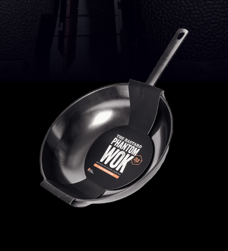 [BB619] Wok Phantom avec anse en Acier Carbone The Bastard
