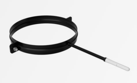 [3081913] Collier réglable noir D. 130 avec tige filetée