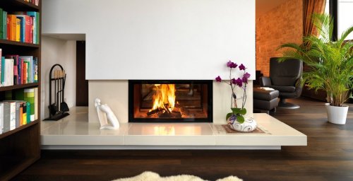 [64440]  SPARTHERM - Varia B-FDh-4S, D=250, chamotte noir, 2x porte escamotable
