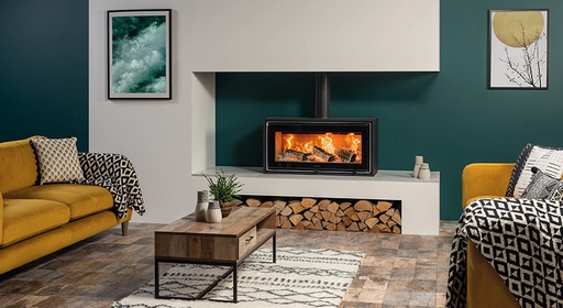 [726-181] Stovax - Studio Air 2 Freestanding, Bois ECO A
