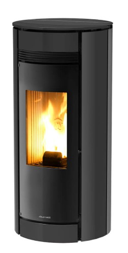 [Globo/1/10KW/2] JOLLY MEC GLOBO 10 KW sortie fumées postérieure - habillage acier noir