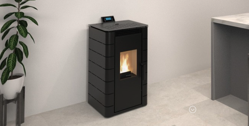 [PA1071X007 + CA01050143] Poêle à pellets Himalaia noir 8kw - Basic Line 
